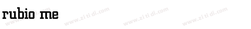 rubio medium字体转换